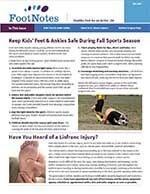 FootNotes Fall 2017 newsletter cover