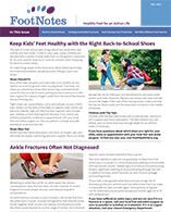 FootNotes Fall 2018 newsletter cover