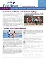 FootNotes Summer 2018 newsletter cover