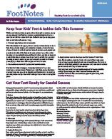 FootNotes Summer 2019 newsletter cover