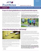 FootNotes Winter 2018 newsletter cover